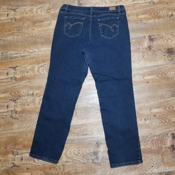 Bandolino Jean Dark Wash 14 Boot Western Denim - Picture 4 of 4